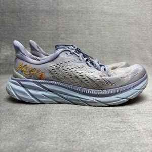 Hoka One One Clifton 8‎ Shoes Womens Size 8.5 Running Trainers 1119394 BLSG
